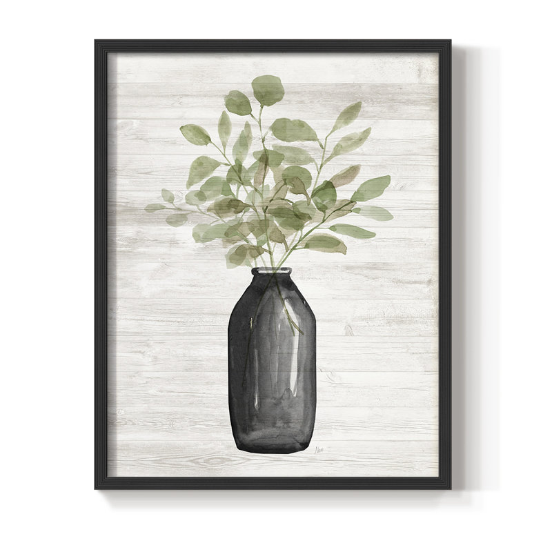 Summers Foliage II, reproduction encadrée - bois massif, Noir, H 14 po x l 11 po