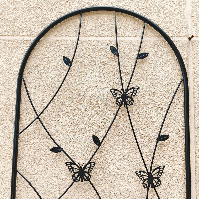 Paquet de 4 treillis de jardin en métal antirouille pour plantes grimpantes