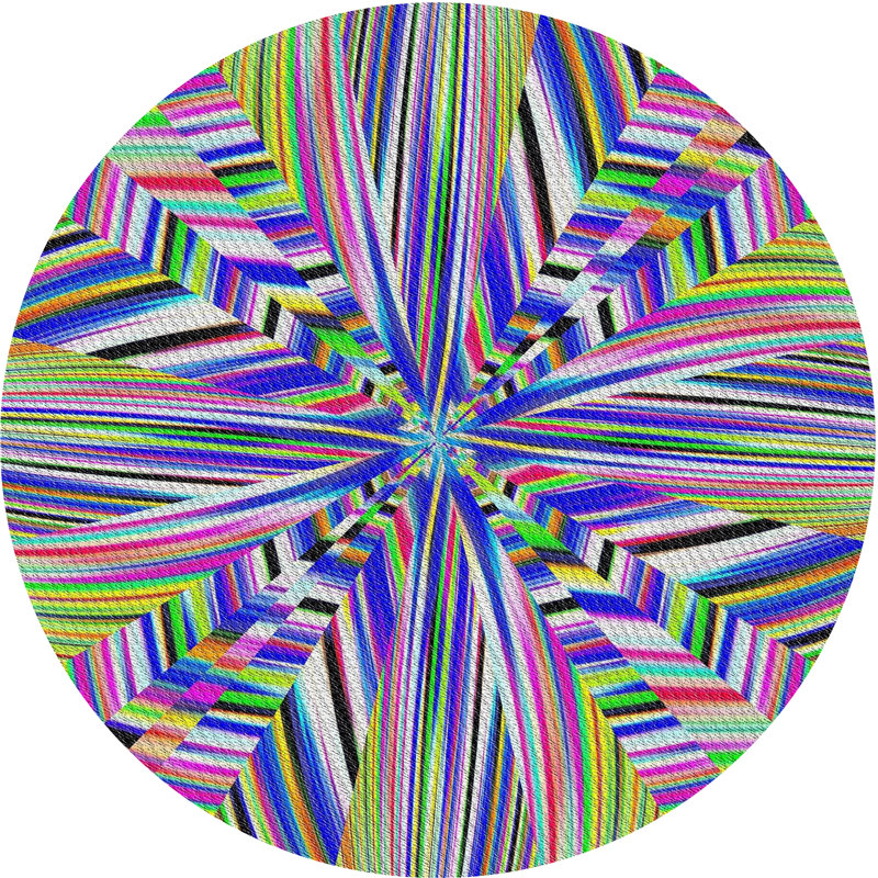 Wool Indoor Rug, Round 3'