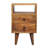 20" Oak Solid Wood Two Drawer Nightstand