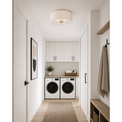 Juna Linen Flush Mount