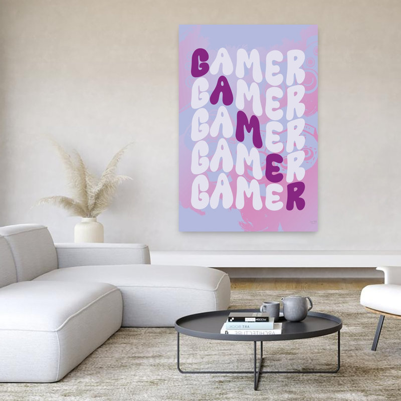Art contemporain abstrait Gamer, H 60 po x l 40 po