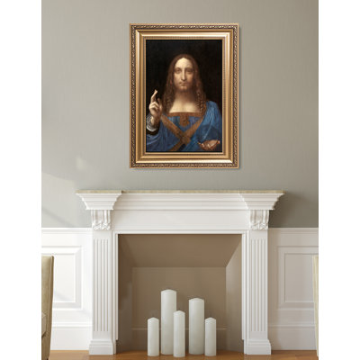 Portrait du Christ dans «Salvator Mundi» par Leonardo Da Vinci par Leonardo Da Vinci, reproduction sur toile