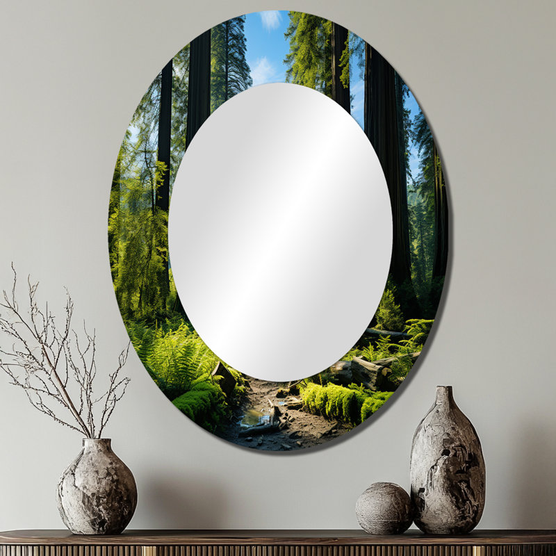Miroir mural Redwood Giants Tree Forest II, 40 po x 30 po