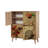 Multi-Purpose Cabinet with Hornbeam Legs, Sonoma Oak Finish, 37.4 x 43.7 x 14.2 inches | 100% Melamine Coated Particle Board, UV Coated, Metal & Rope Handles | Numerous Shelves, Wall-Mountable, Elegant Nostalgia Design