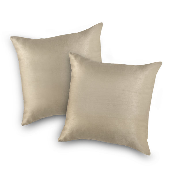 Ess Ess Exports Home Weavers 100% Polyester 18"X18" Faux Silk Pillow ...