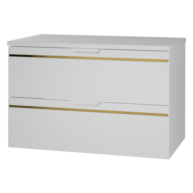 Ariadny Wall Mounted Required Bathroom Storage Furniture Set