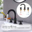 Circular Double Cross Handles Widespread Bathroom Faucet-88551899