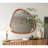 Solid Wood Mirror 45 Inch Asymmetrical Wall Mirror Wooden Framed Mirror Large Sized Dressing Mirror, For Living Room, Bedroom, Bathroom, Hallway Or Entry Way-923351588