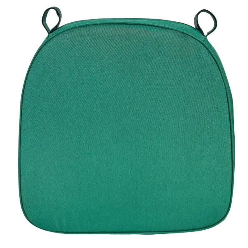 2" Thick Chiavari Chair Pad with hook & loop fastener Straps by Chivari, Forest Green