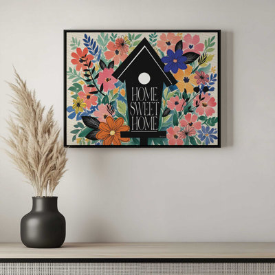 «Spring Garden Birdhouse» par Nicole DeCamp, reproduction d'art