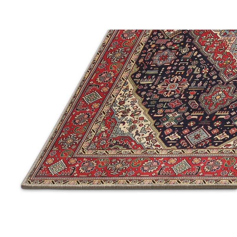 Tapis rouge à motif sud-ouest, Rectangle 5 pi x 7 pi