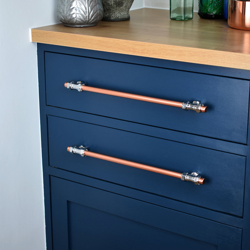 Chrome And Copper Handle - T-Shaped