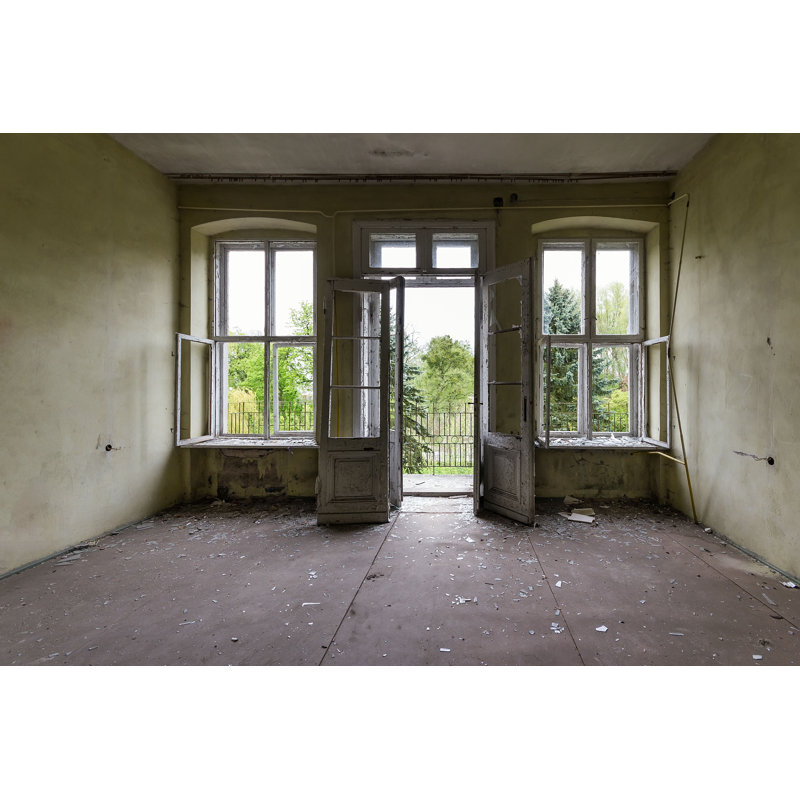 Porte endommagée ouverte par Pawel_Kissi - Impression, H 12 po x l 18 po