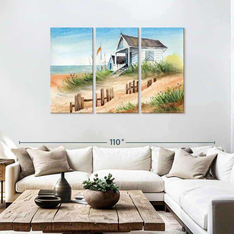 Lilie Beach House, 48" H x 74" W