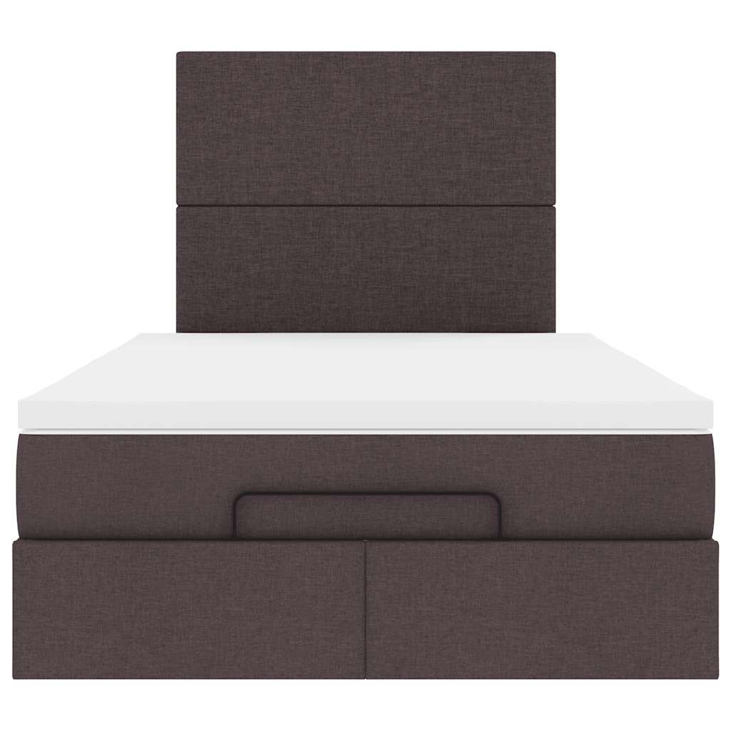 Vidaxl Ottoman-Bett Mit Matratzen Dunkelgrün 180X200 Cm Samt