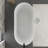 67" White Acrylic Freestanding Bathtub