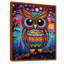 Décoration murale chouette colorée pendant la nuit II - Hibou-108454654-136730367