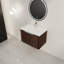 Meuble-lavabo mural moderne 30 po avec lavabo en résine