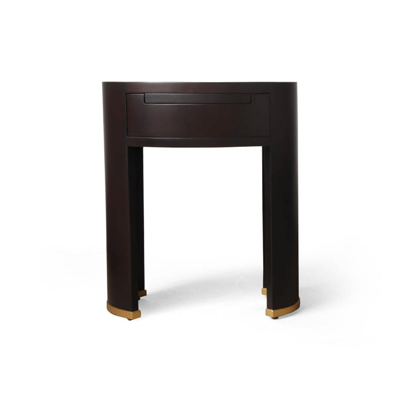 Layliana 55cm W Solid Wood Bedside Table