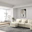 Canapé en chenille 4 places avec 2 repose-pieds et coussins lombaires en chenille - Flexibles, confort familial-922559200