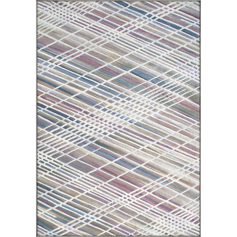 Tapis à motif géométrique Gerin, Rectangle 7 pi 10 po x 10 pi 10 po