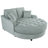 55" Modern Chaise Lounge Sofa Bed Upholstered Sofa Couch With Tufted Seat And Detachable Pillows For Living Room, -1131851810