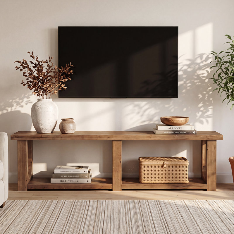 70" Solid Wood TV Stand