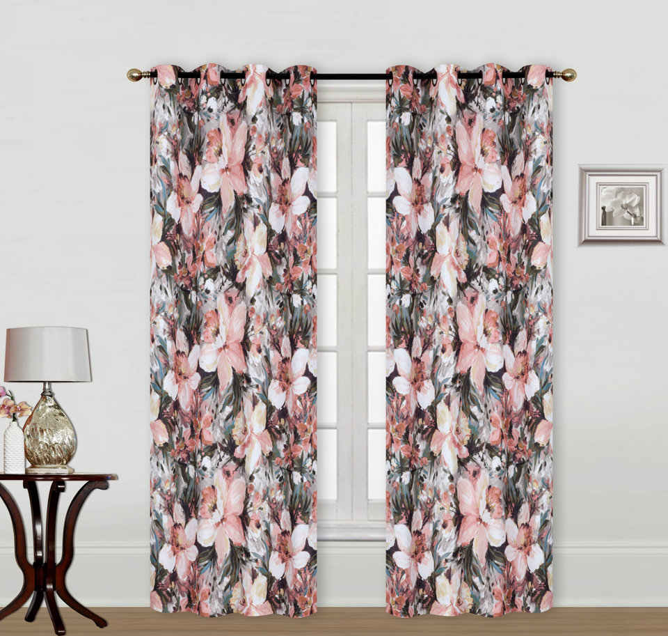 Winston Porter Sorina Polyester Room Darkening Curtain | Wayfair