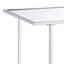 Console moderne en simili marbre miroitant