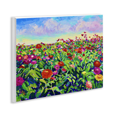 Plaque murale Hot Summer Blooms, design par Lee Ann Zirbes