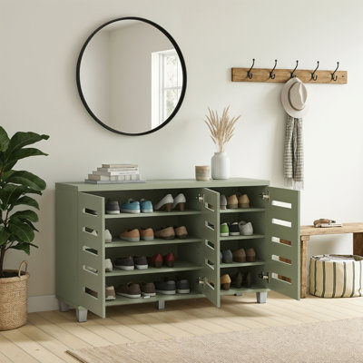 Lismore 3-Door Manufactured Wood Shoe Storage Cabinet