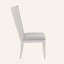 Ensemble de 2 chaises d'appoint Katia en lin gris clair et blanc vieilli