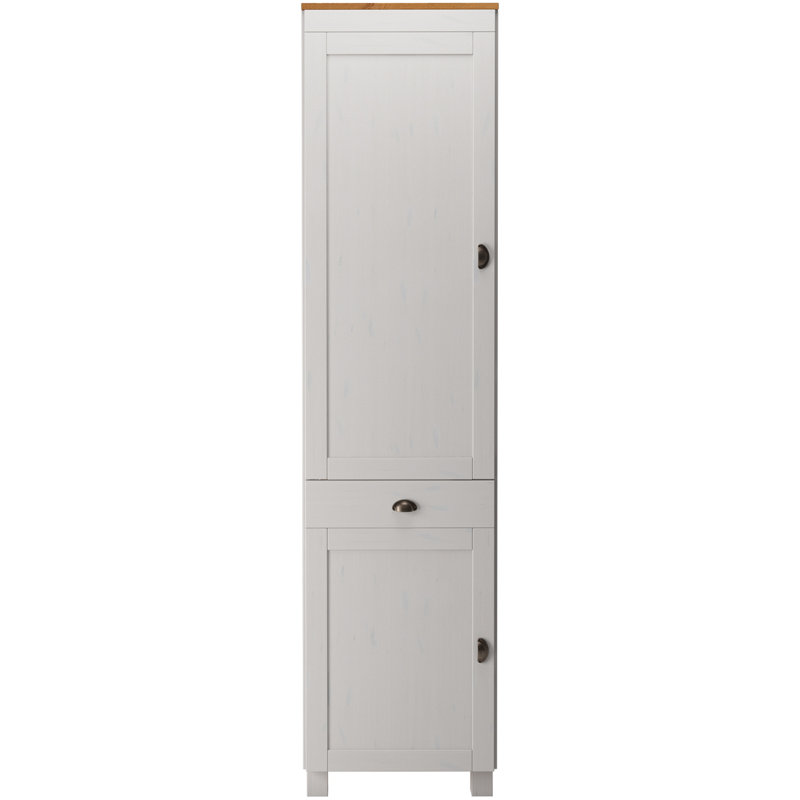 Edgarton 205cm Kitchen Pantry, White/Honey