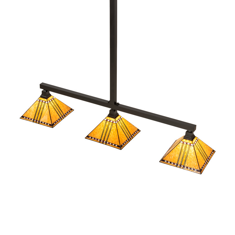 Finkel 3 - Light Pendant, 46" H x 62" W x 12.75" D, Craftsman Brown
