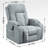 Up to 350 LBS Chenille Power Lift Recliner Chair, Heavy Duty with 8-Point Vibration Massage and Lumbar Heating, USB and Type-C Ports, Stainless Steel Cup Holders-833193319