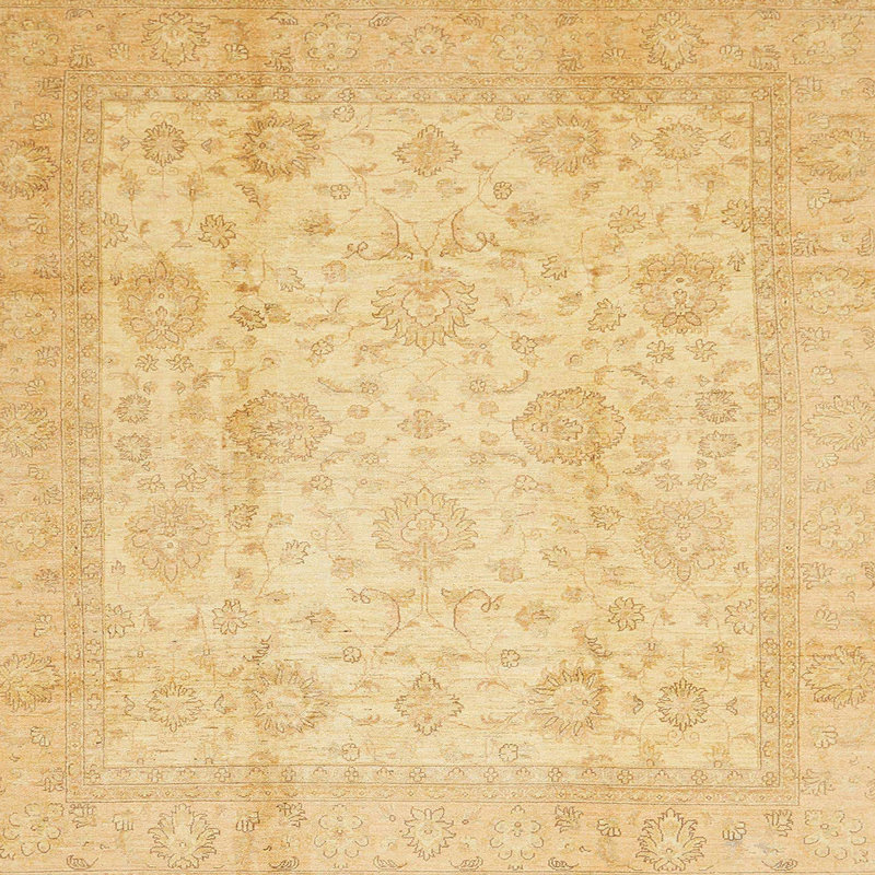 Tapis décoratif multicolore à motif abstrait, Carré 4 pi