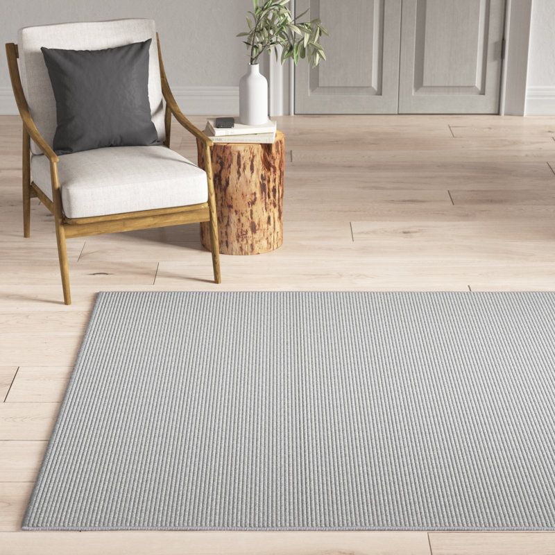 Liya Striped Wool Hand Woven Area Rug, Rectangle 160 x 230cm