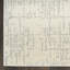 Power Loom Synthetic Fibers Abstract Area Rug in Ivory/Gray-1137874911