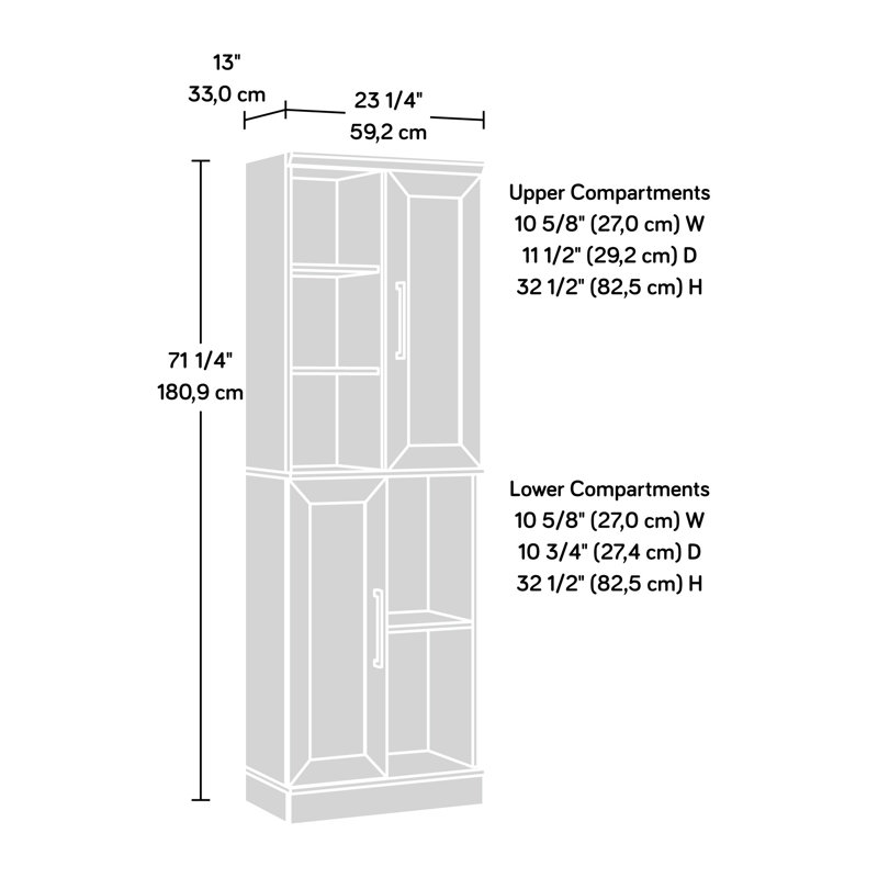 Storage Cabinet, Black Finish