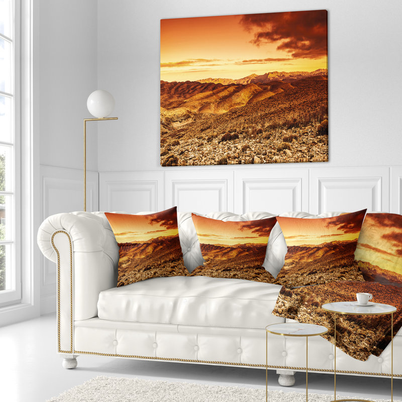 Coucher de soleil spectaculaire Schafer, 16 po x 1 po, Coussin décoratif