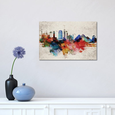 Cairo Abstract by WallDecorAddict - Wrapped Canvas Print