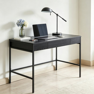 Simple Modern Rectangular Solid Wood Writing Desk