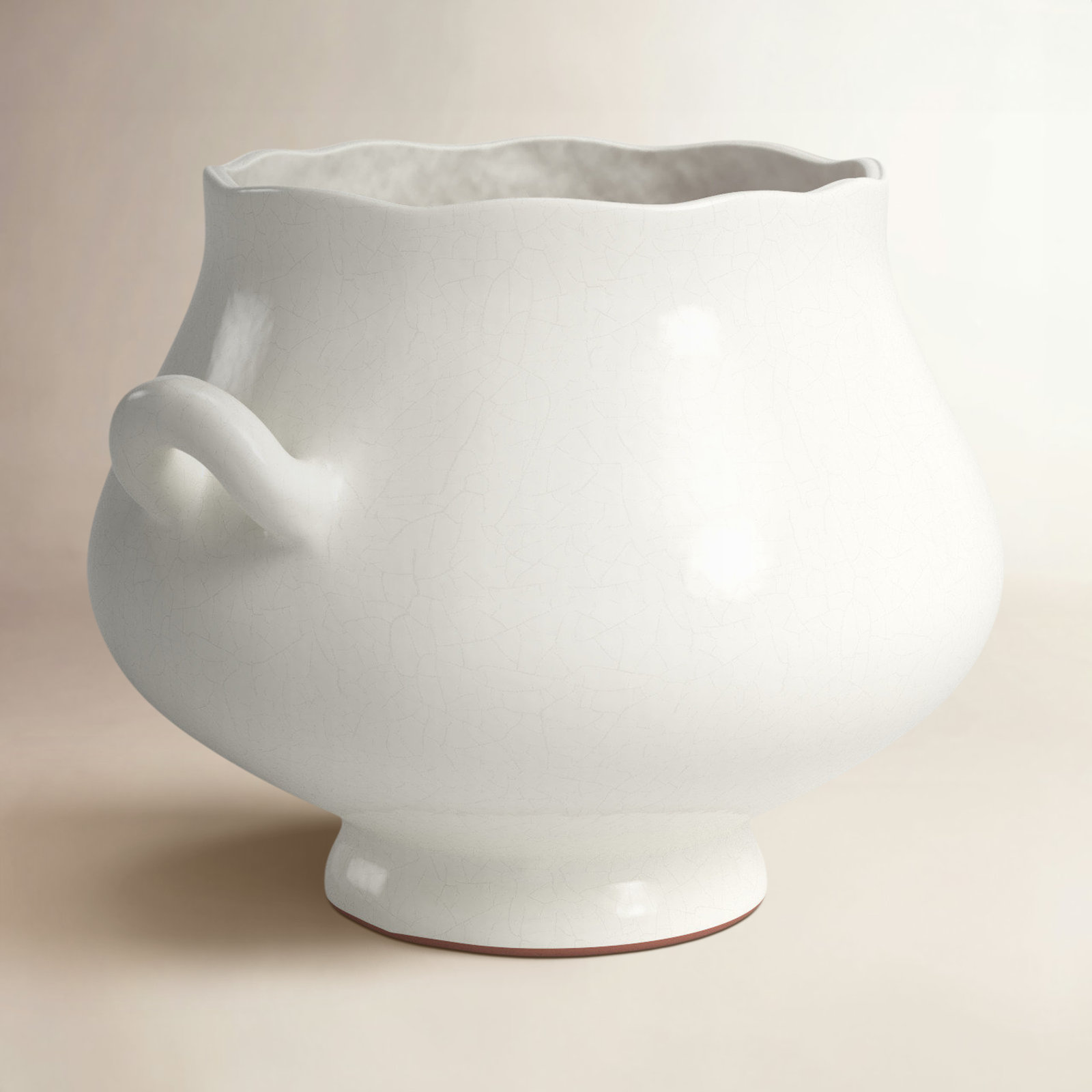 Joslin Ceramic Pot Planter, 9" H x 13.25" W x 11.75" D