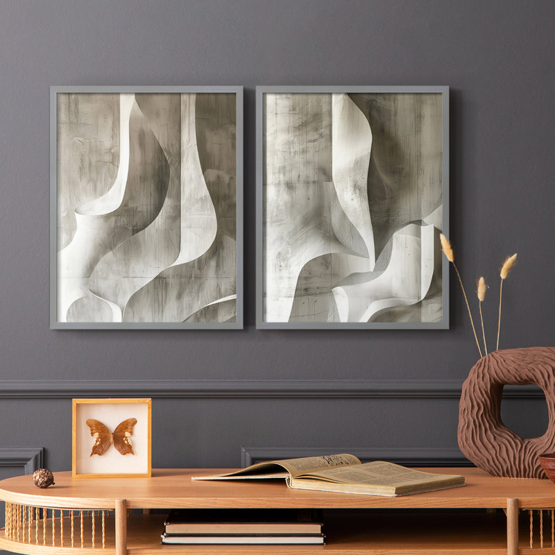 Série ABSTRACT CDLX - Reproduction encadrée de qualité supérieure - prête à être accrochée - aucun clou requis - aucun clou requis