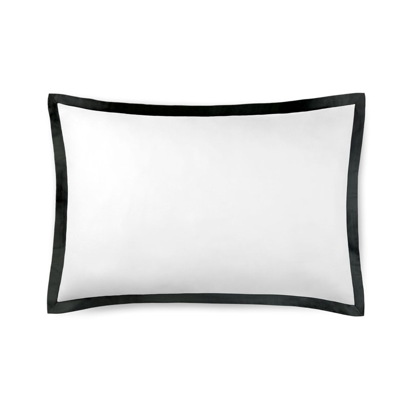 Sham Pair Prado, White/Black, Queen Sham