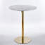 Ensemble de table de bar Modern Gold moderne avec 2 tabourets de bar réglables, table de pub ronde à motif de marbre pour le bar et la cuisine-2105379105