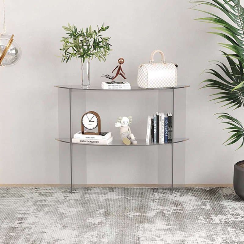 Console minimaliste en acrylique de style italien, Clair