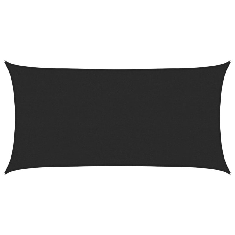 Dakota Fields 400cm W x 200cm D Plastic Cover Retractable Freestanding Awning, Black