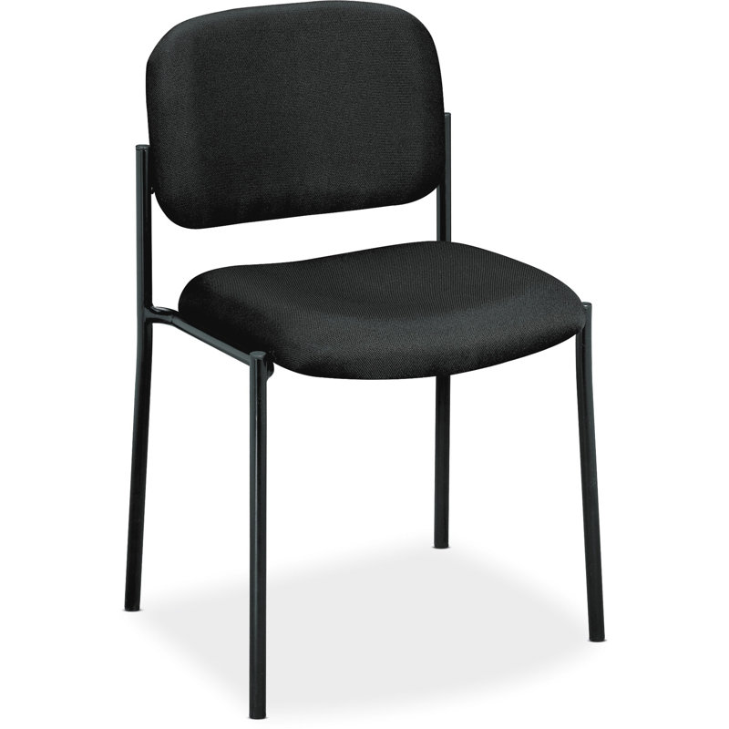 HON Scatter Stacking Guest Chair, Black